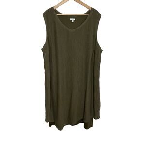 J. Jill Olive Green Sleeveless Dress